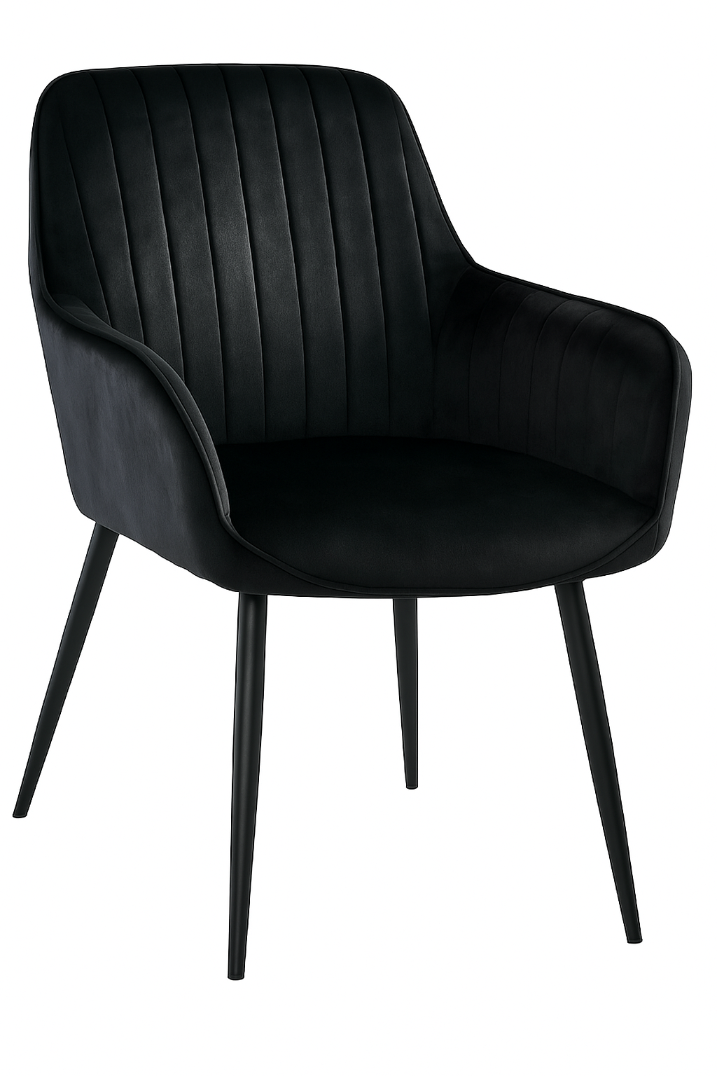 Комплект стульев Homart 2 шт. DC-111 велюр Черный (9885) - фото 4 Комплект стульев Homart 2 шт. DC-111 велюр Черный (9885) - фото 4