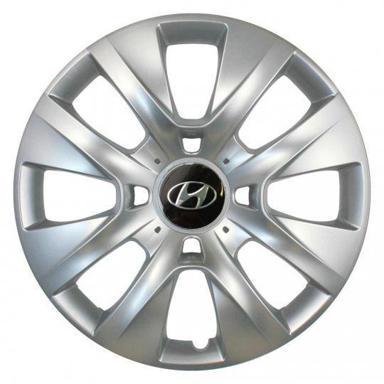 Автомобильные колпаки SKS 334 R15 с логотипом Hyundai 4 шт. Серебристый