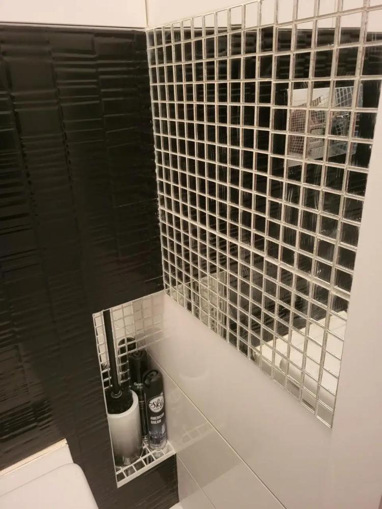 Мозаїка дзеркальна Decor Stone Hub Zs-2x2-Z в котедж та приватний будинок в бар 274x274 мм Сріблястий (004166) - фото 7