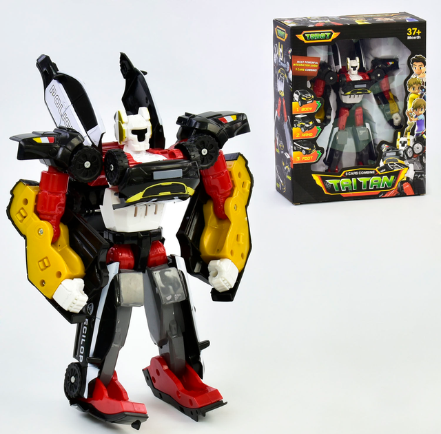 Трансформер тобот Tritan А-TOYS поліцейський (516) - фото 2 Трансформер тобот Tritan А-TOYS поліцейський (516) - фото 2