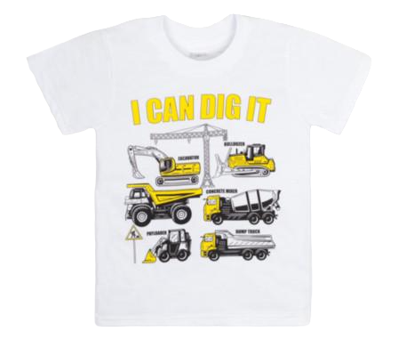 Футболка детская хлопковая для мальчика Gabbi FT-21-6-1 Супер кул 116 см Белый (12636)