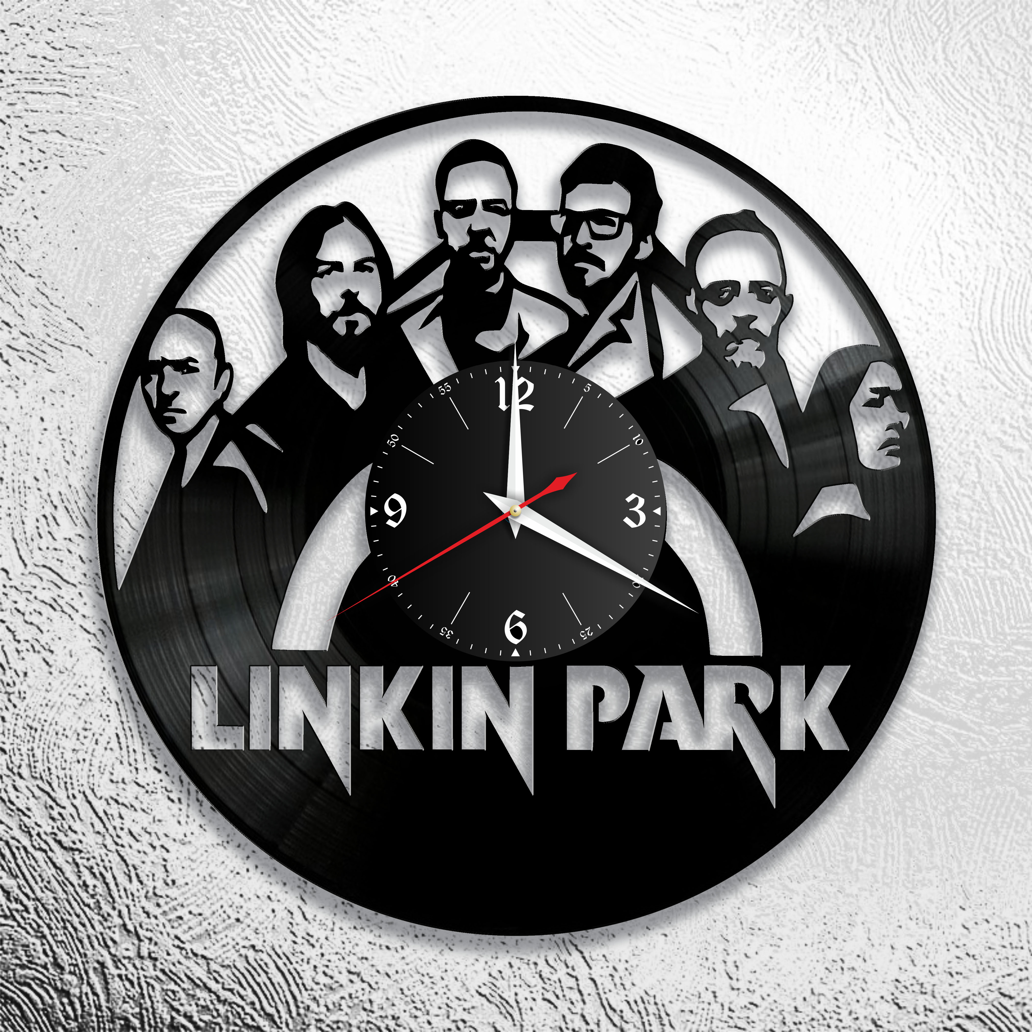 Годинник настінний Linkin Park 0667 з вінилової платівки