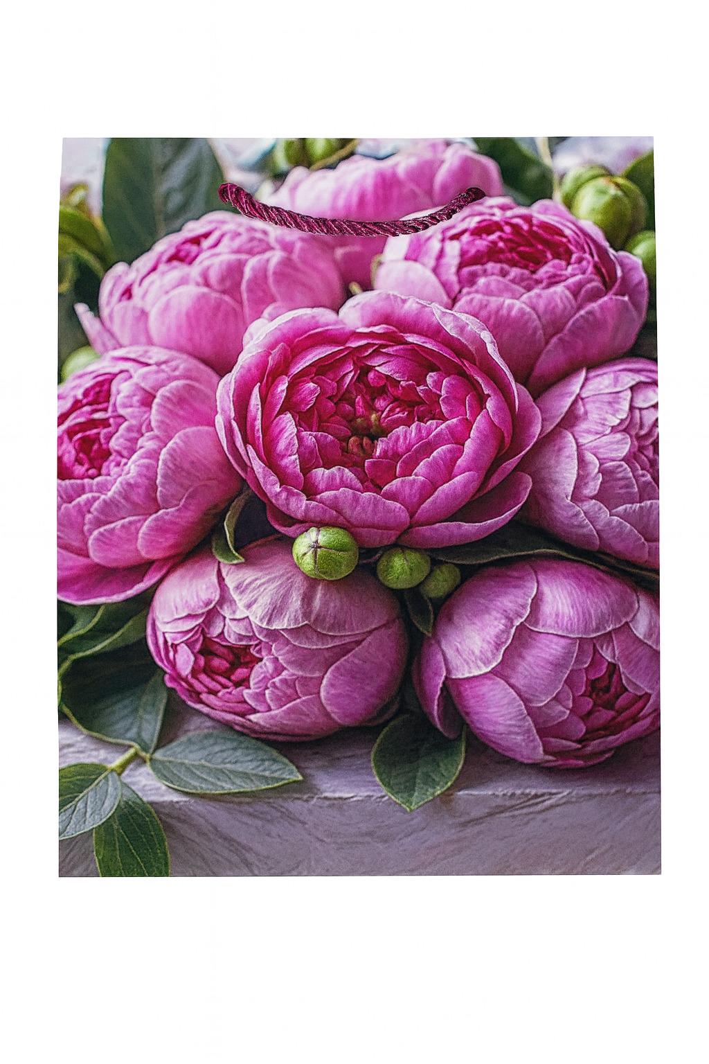 Пакет подарочный бумажный Flowers S 18х23х10 см (R34813-S)
