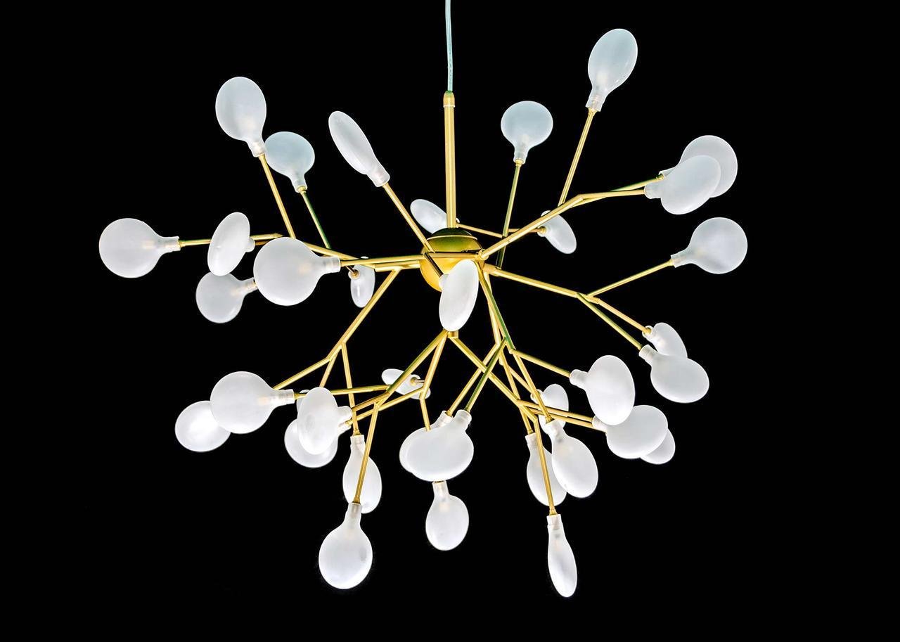 Люстра Svlight лофт гілка з матовими плафонами на 36 лампочок 66009-36 (1576957011)