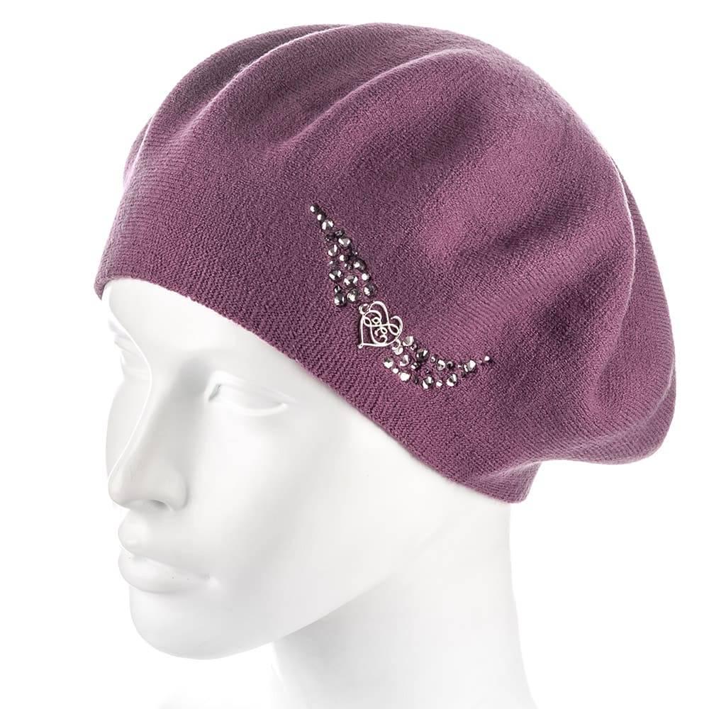 Берет женский Zolly ZH185 двойной Брусника