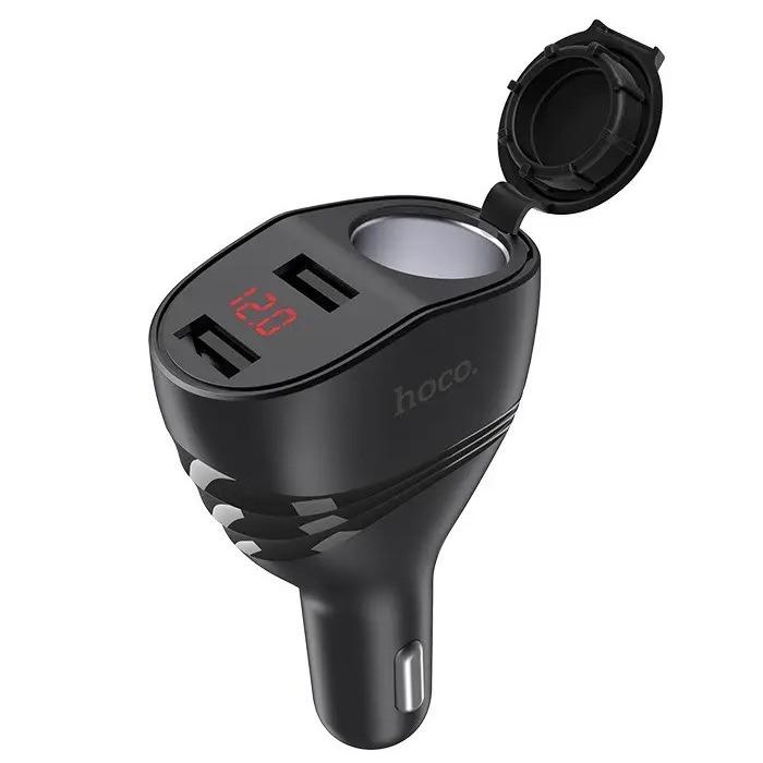 Зарядка для телефону в авто HOCO Z34 2USB 3,1A Black (018079)