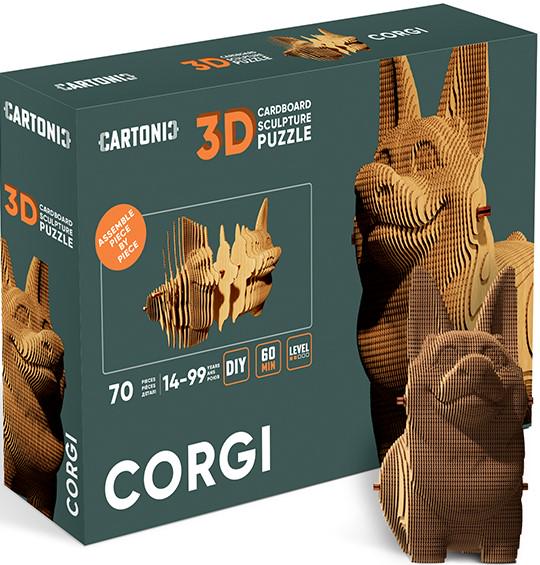 Конструктор картонный Cartonic 3D Puzzle Corgi