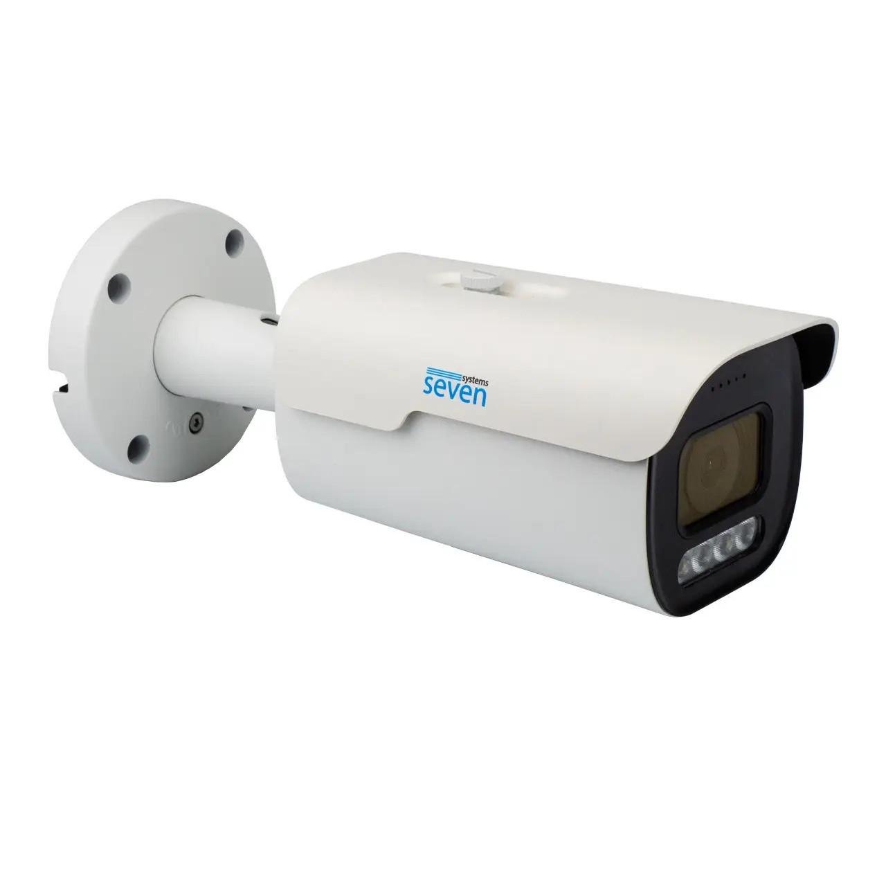 IP-відеокамера SEVEN IP-7255PA-DL White з розумним подвійним підсвічуванням 5 Мп 2,8 мм IP-відеокамера SEVEN IP-7255PA-DL White з розумним подвійним підсвічуванням 5 Мп 2,8 мм