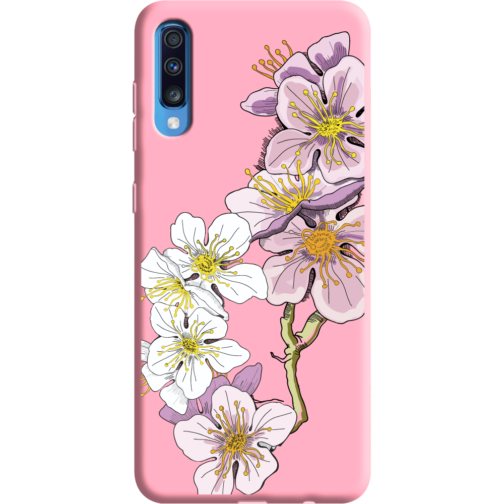 Чехол Boxface Samsung A705 Galaxy A70 Cherry Blossom Розовый силикон (36860-cc4-37422)