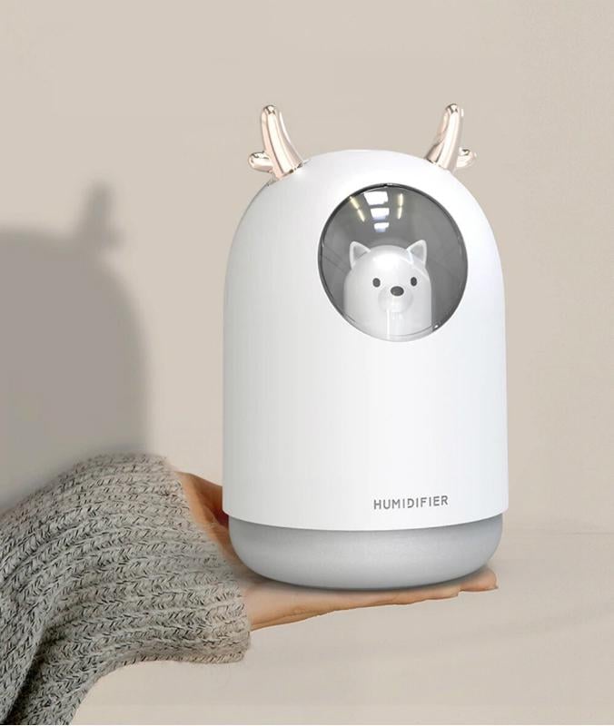 Зволожувач повітря USB Aroma Humidifier M106 з LED-підсвічуванням на 7 кольорів Білий (1138) - фото 4