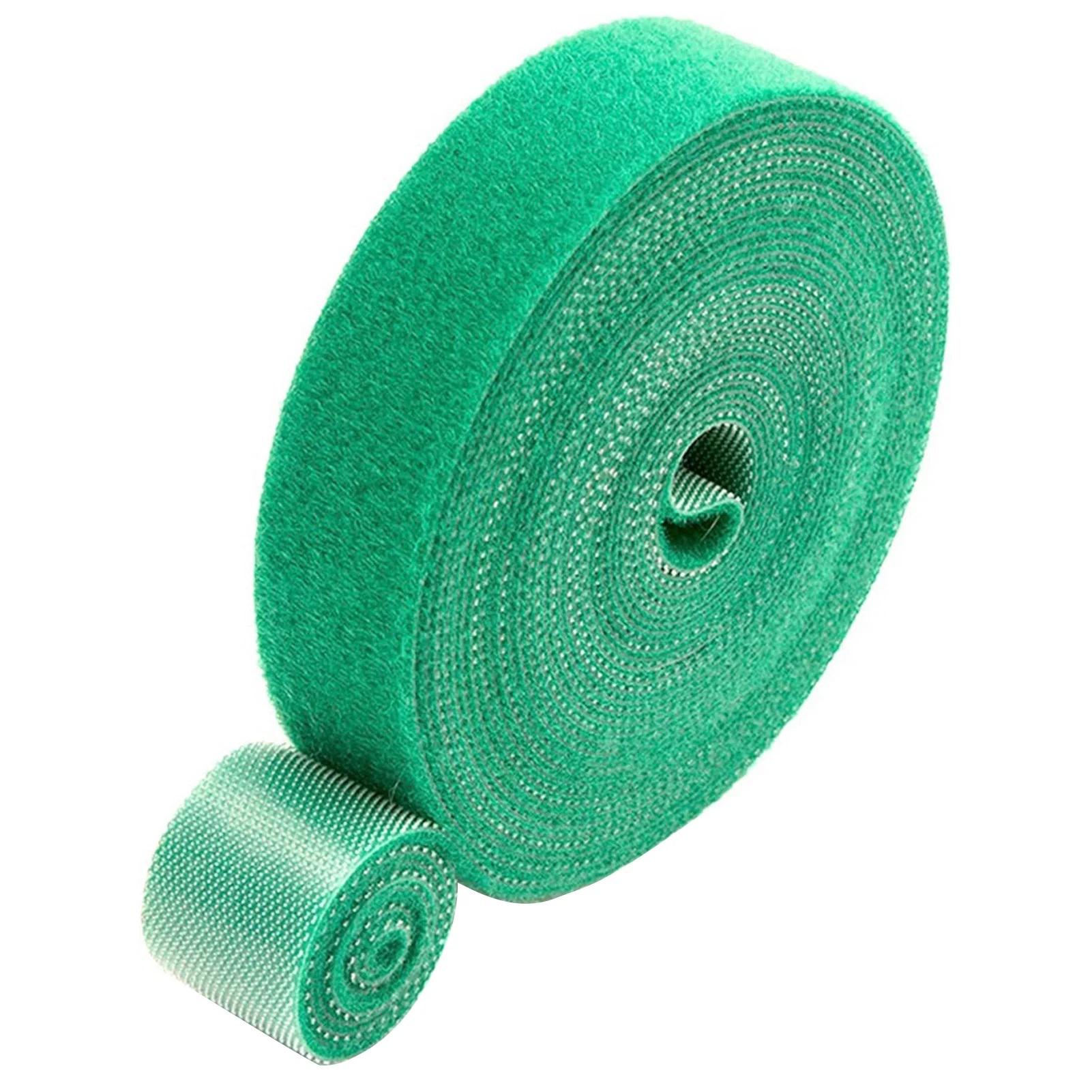 Стрічоки-липучки садові для підв'язки рослин 2 шт. по 5 м Зелений (Е050838-2)