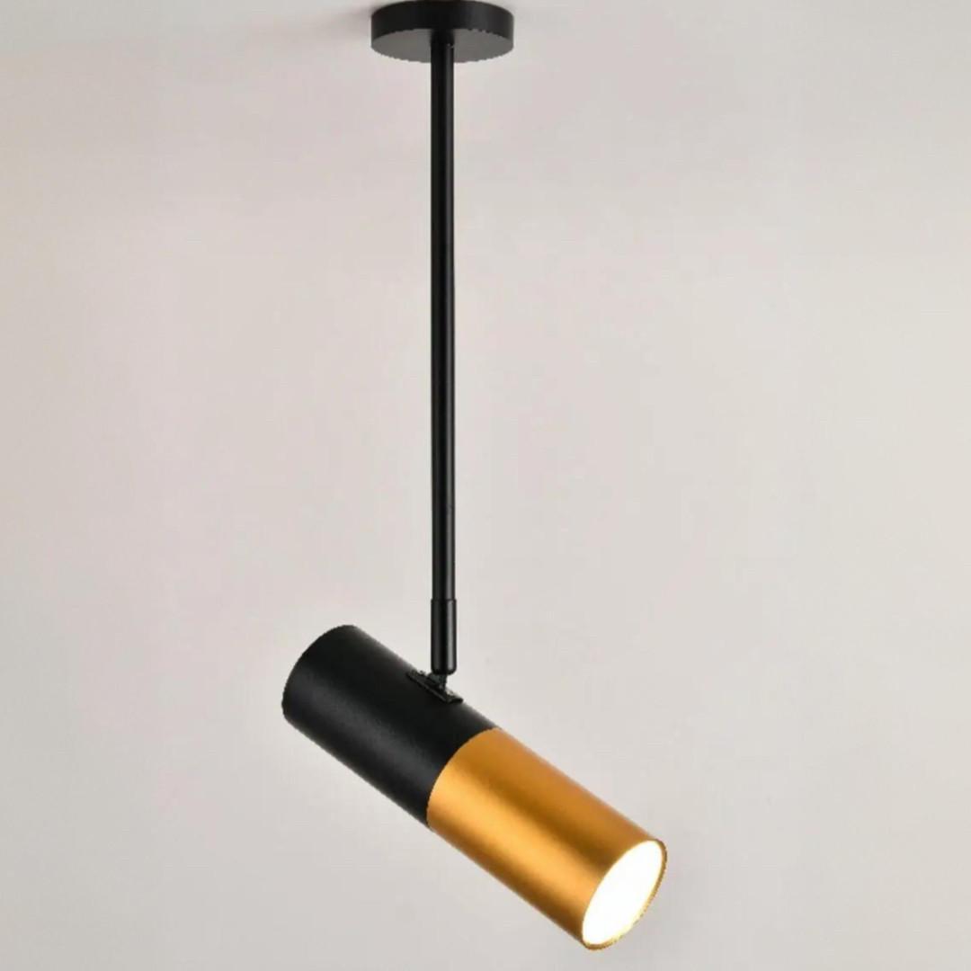 Светильник спот LED Sirius с поворотным плафоном 7W Черный/Золотой (RT542 BK+GD)