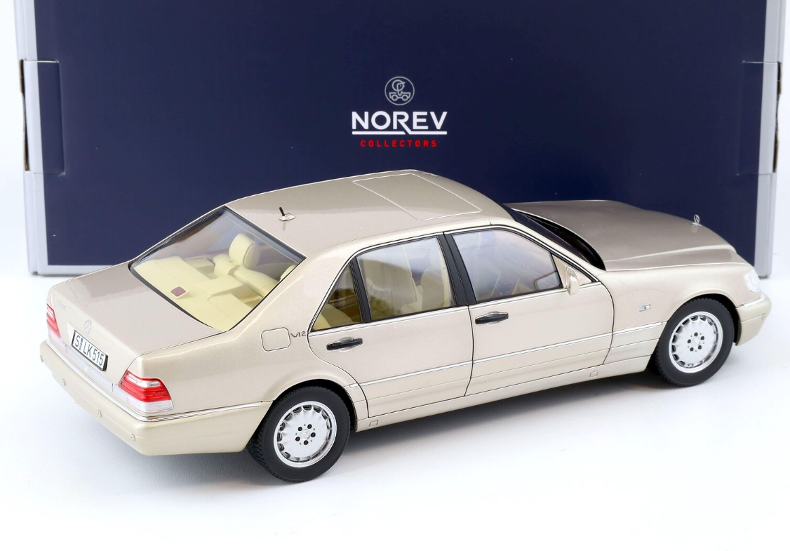 Модель автомобіля Norev 1:18 Mercedes-Benz S600 W140 Limousine 1997 Smoke Silver Metallic (183723) - фото 3 Модель автомобіля Norev 1:18 Mercedes-Benz S600 W140 Limousine 1997 Smoke Silver Metallic (183723) - фото 3