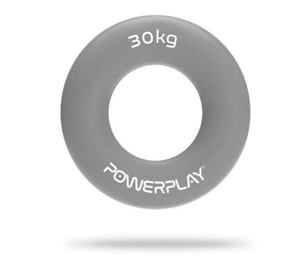 Эспандер кистевой силиконовый PowerPlay PP-4324 Hand Grip Ring X-Hard 30 кг Серый (PP_4324_30kg)
