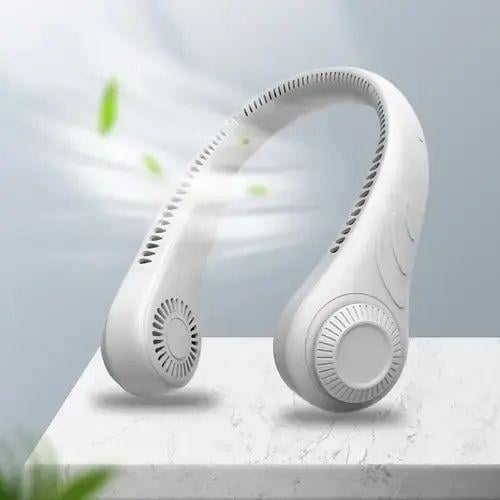 Вентилятор на шию Cat-neck Fan акумуляторний 4000 мАг USB білий (opt-16379) - фото 2 Вентилятор на шию Cat-neck Fan акумуляторний 4000 мАг USB білий (opt-16379) - фото 2