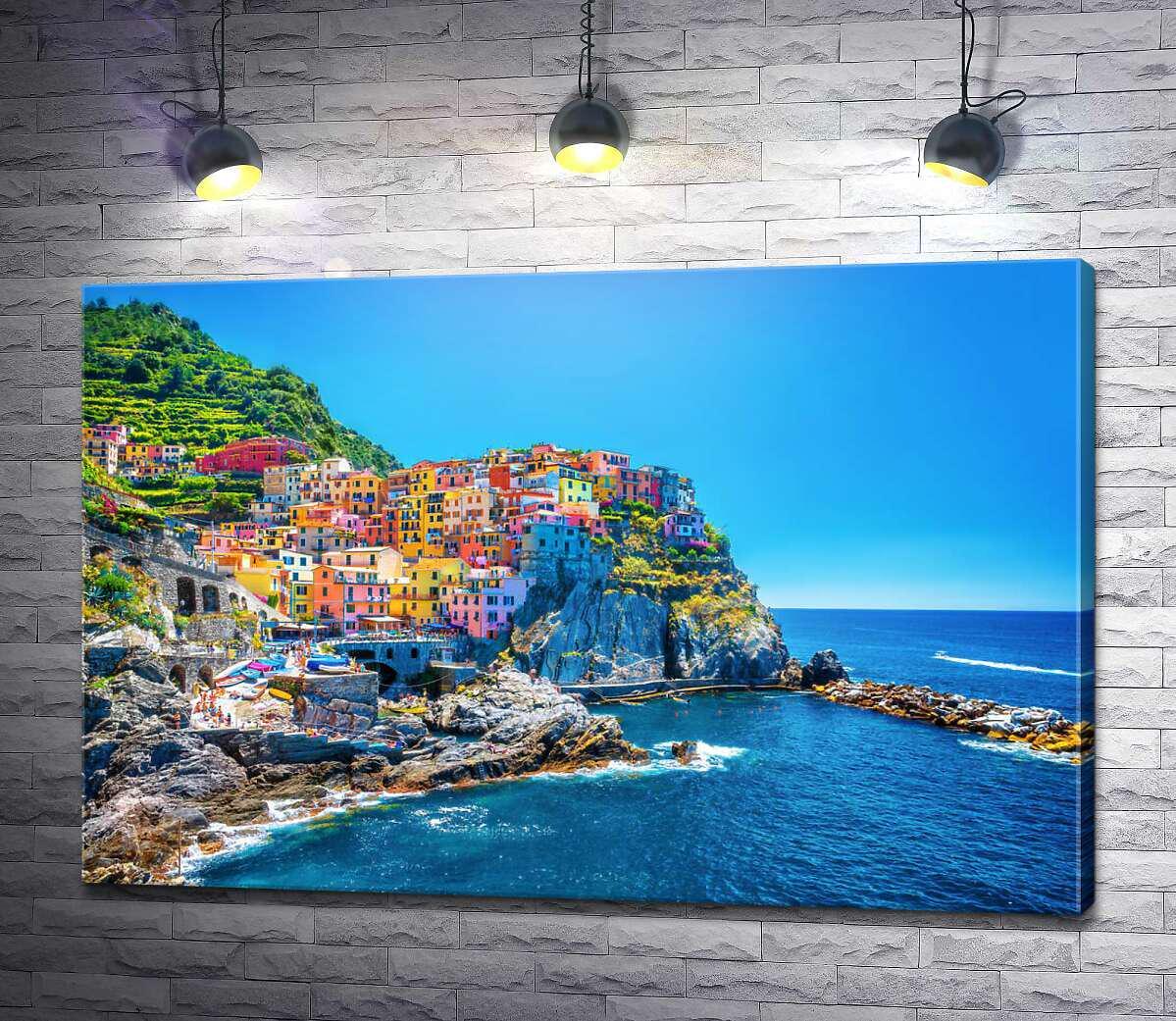 Картина ArtPoster Красочные домики на итальянском побережье 130x87 см Модуль №1 (004197)
