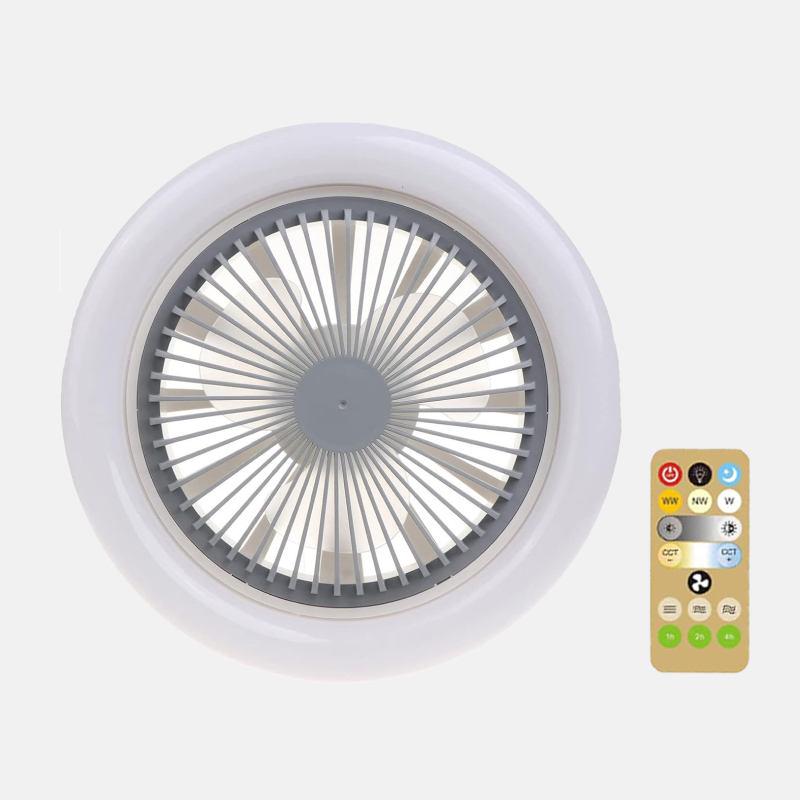 Лампа-вентилятор подвесная LED в патрон с пультом - фото 3