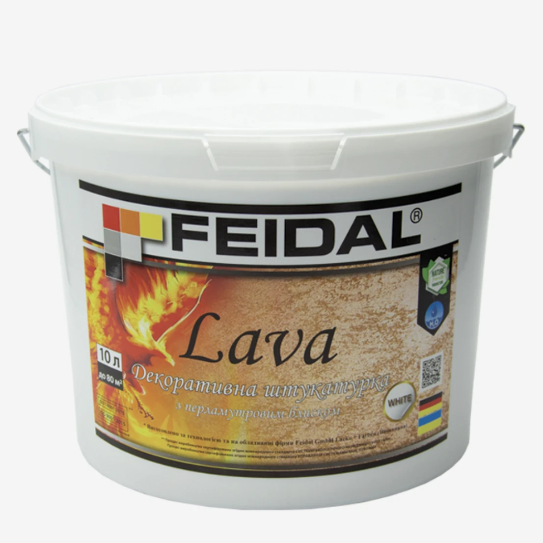 Краска интерьерная декоративная Feidal Lava 10 л Белый (1886454859)