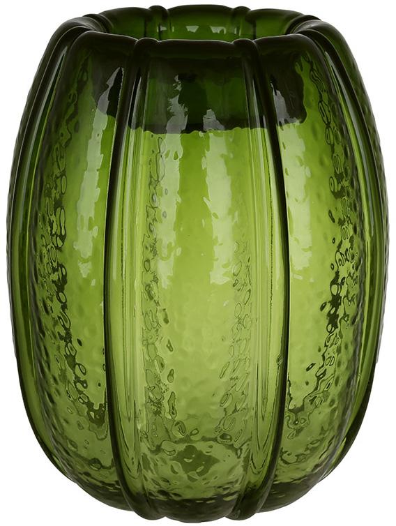 Ваза стеклянная Stefania 18х23 см Зеленый