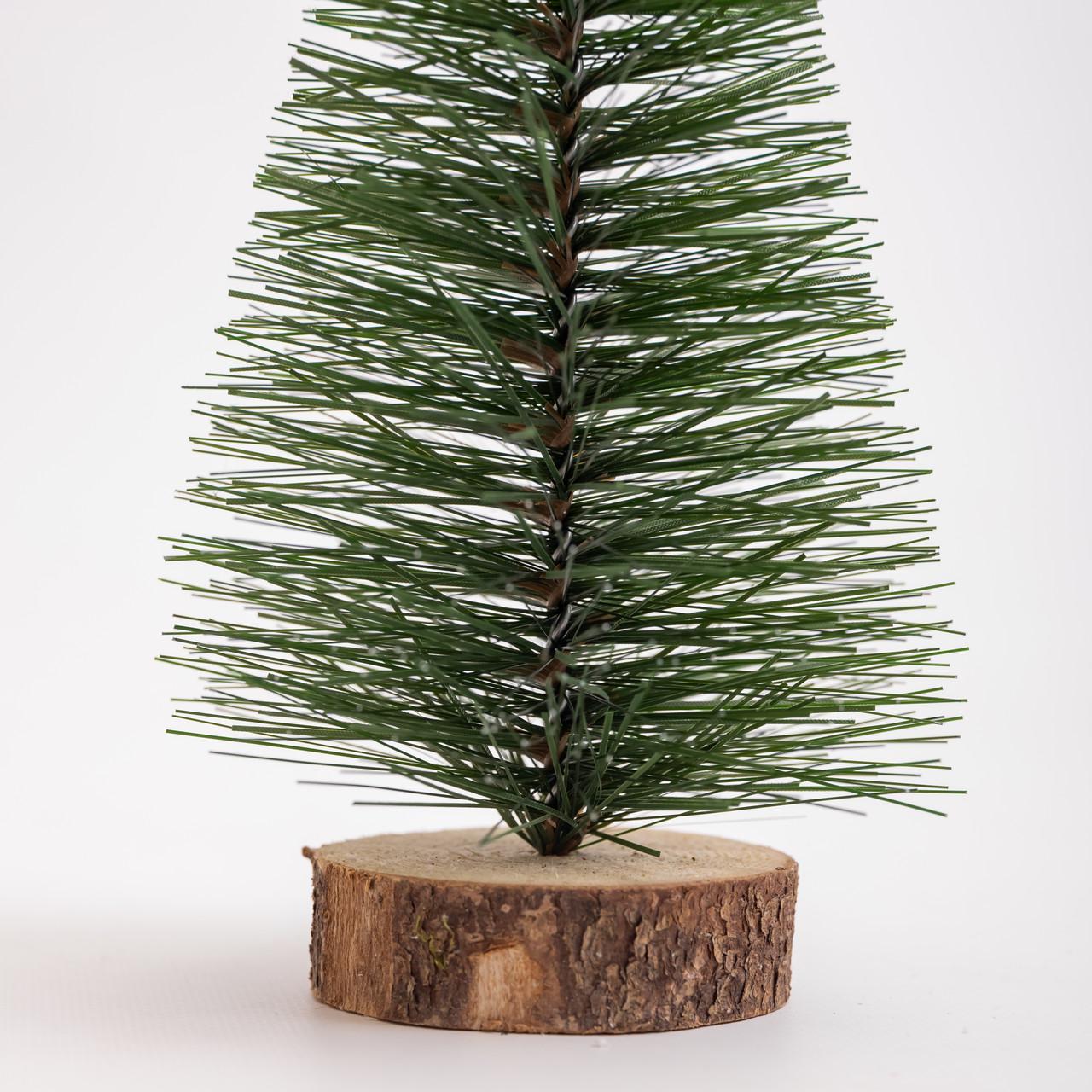 Штучна ялинка настільна Стріла SOK-М-12-3 25 см на дерев'яній підставці Зелений (30123481) - фото 4 Штучна ялинка настільна Стріла SOK-М-12-3 25 см на дерев'яній підставці Зелений (30123481) - фото 4