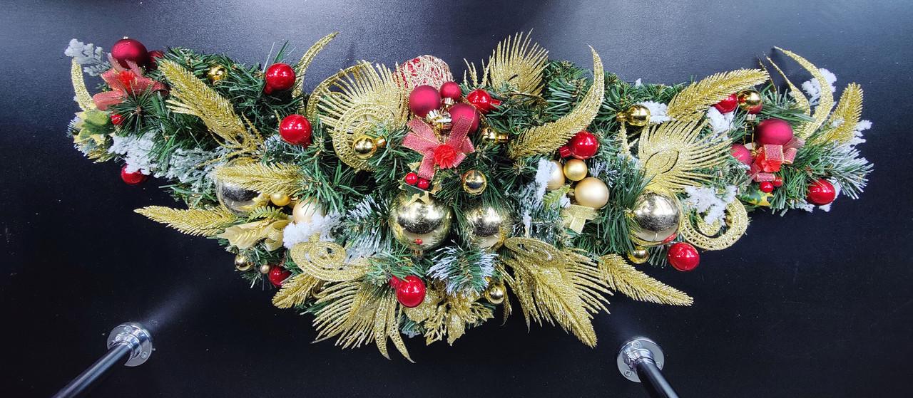 Ветка новогодняя на камин 80x30 см (3010.044) Ветка новогодняя на камин 80x30 см (3010.044)