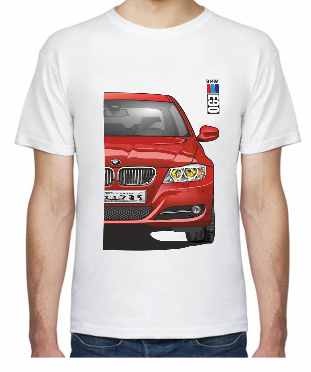 Футболка мужская Avtolife BMW E90 Stock F 405391 L Белый (2496231507)