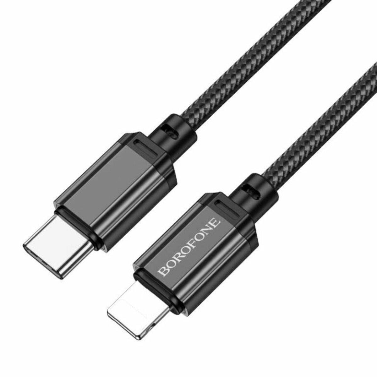 Кабель Borofone BX87 Sharp PD Charging Data Cable for iP Black
