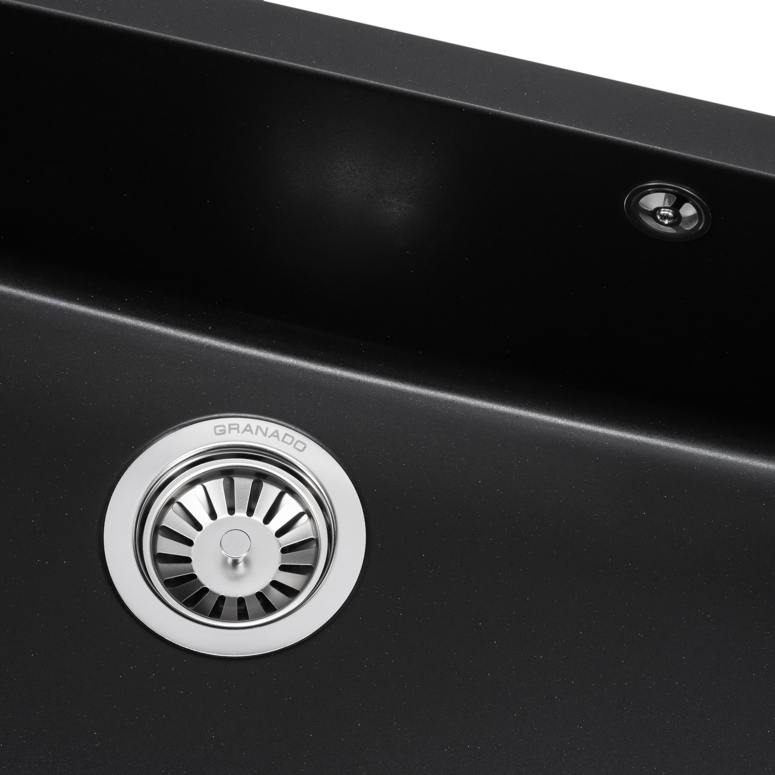 Мийка для кухні Granado Under top XL Black shine - фото 2