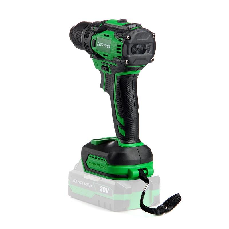 Дриль-шуруповерт безщітковий Apro MS 20DB 20 В без АКБ/без ЗП (895039)