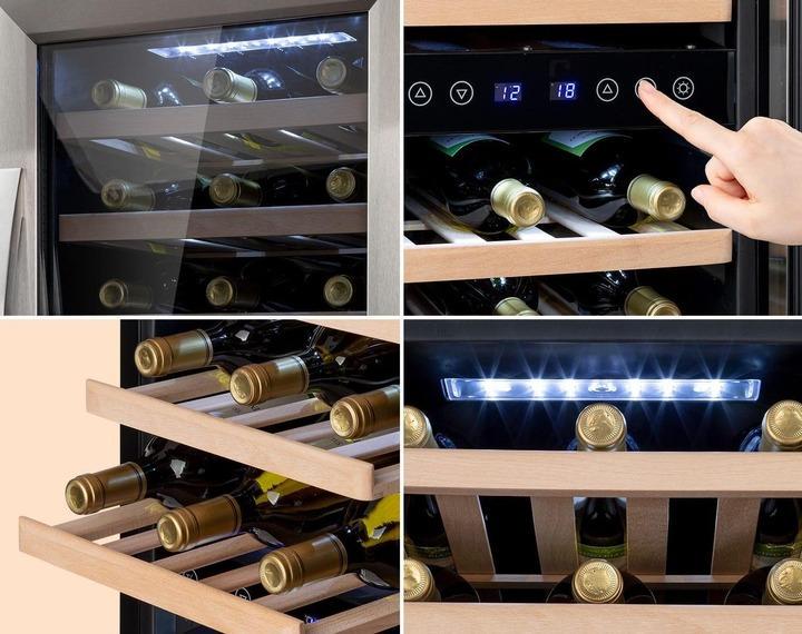 Винный холодильник KLARSTEIN Vinamour 33 Duo 2 зоны (10041311) - фото 7