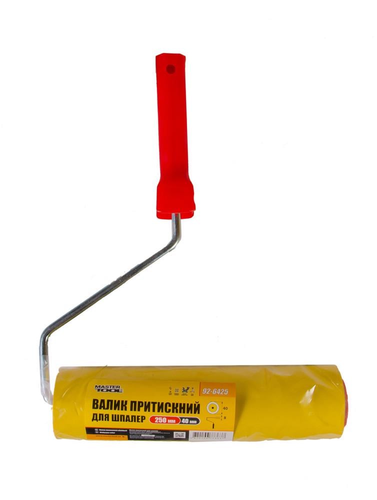 Валик притискний для шпалер Mastertool 58х250 мм D 8 мм (92-6425) - фото 3 Валик притискний для шпалер Mastertool 58х250 мм D 8 мм (92-6425) - фото 3