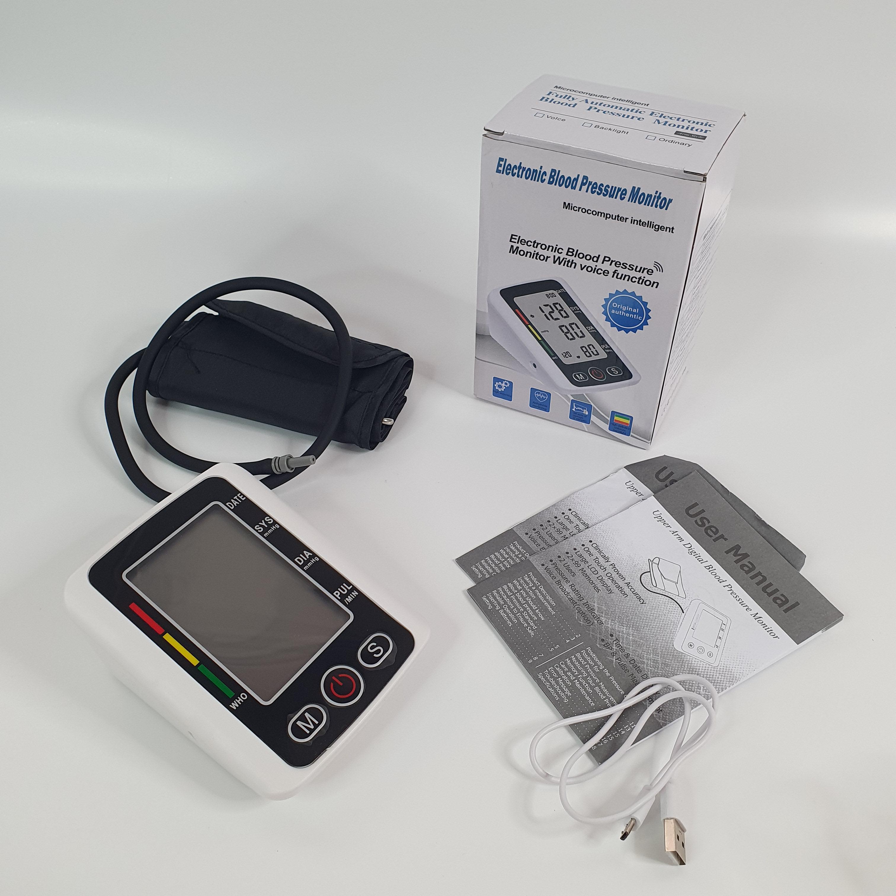 Вимірювач тиску Electronic Blood Pressure Monitor KM-210 електронний Білий - фото 2