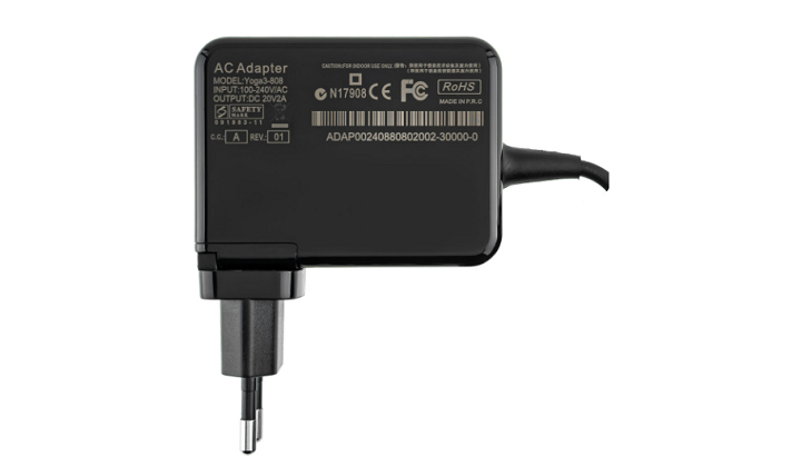 Блок питания для ноутбука Lenovo 20 V 2 A/5,2 V 2 A 40 W Yoga 3 PRO series с кабелем квадратный корпус (26868258)