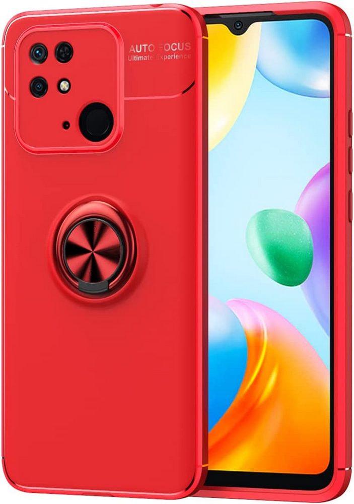 Чехол с кольцом Xiaomi Redmi 10C Autofocus Red (30105-2D)