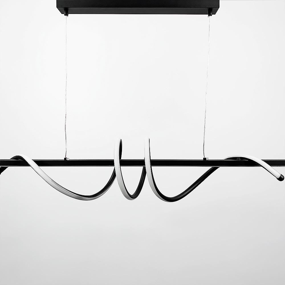 Люстра видовжена Wave 100 см Чорний (K 23 BK) - фото 8 Люстра видовжена Wave 100 см Чорний (K 23 BK) - фото 8