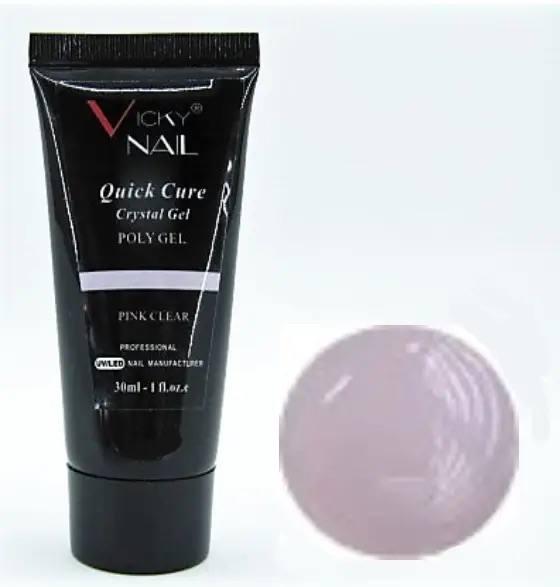 Полигель Vicky Nail 30 мл Pink Clear - фото 2
