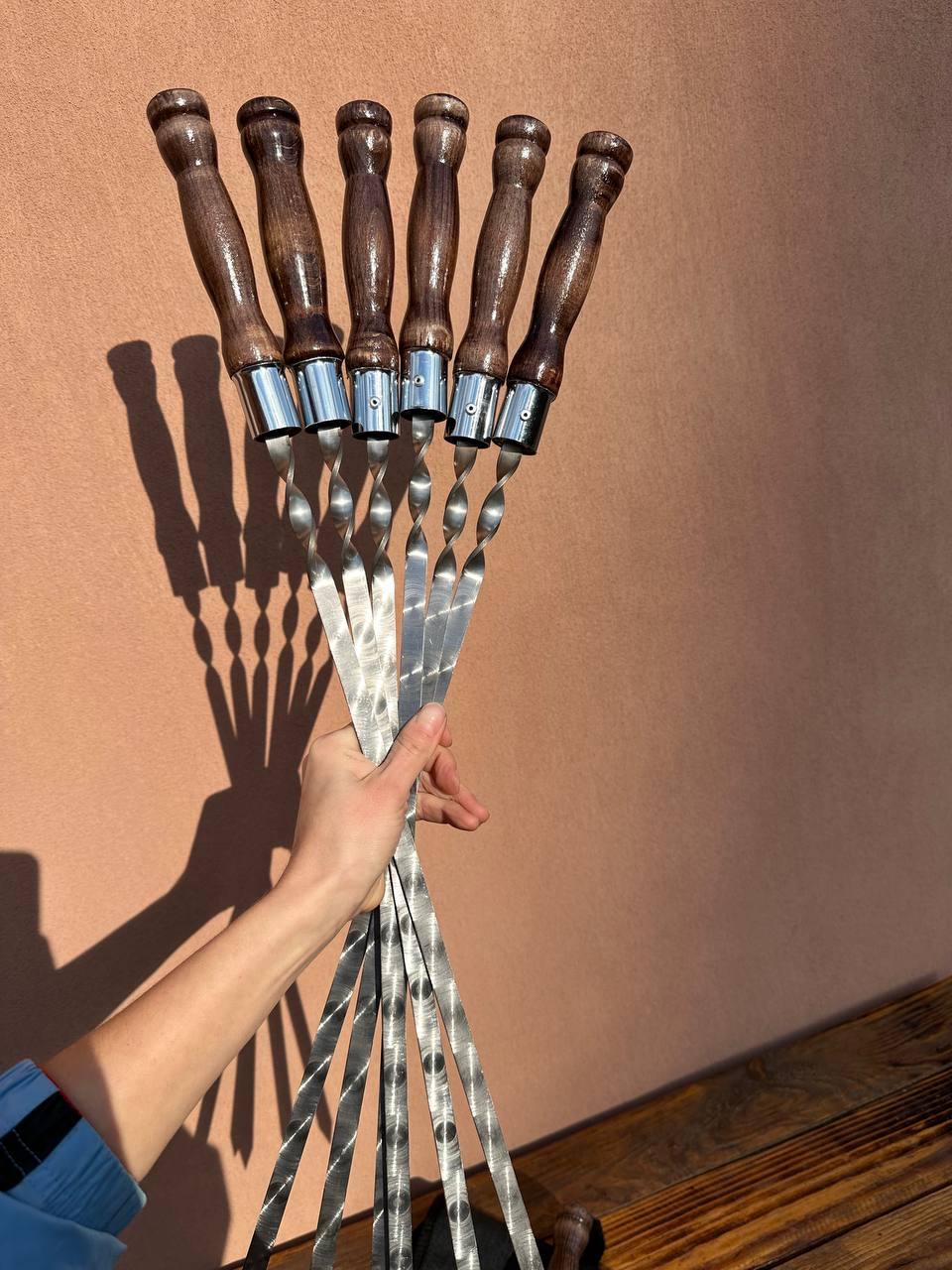 Комплект шампурів з чохлом 3 мм (2546513910) - фото 2 Комплект шампурів з чохлом 3 мм (2546513910) - фото 2