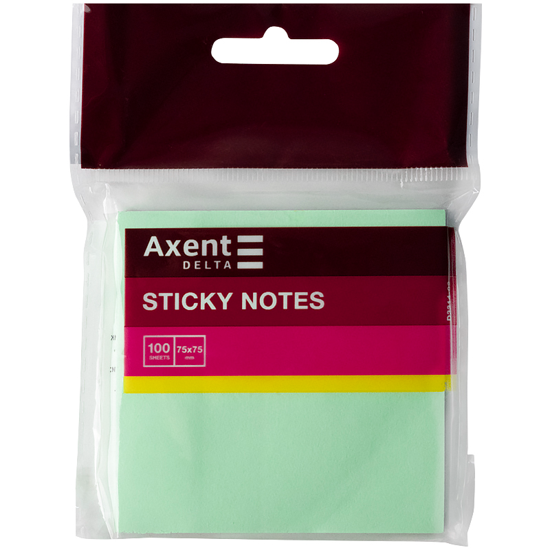 Папір для нотаток Axent Delta 75x75 мм 100 аркушів D3314-02 Зелений (4250804823367) Папір для нотаток Axent Delta 75x75 мм 100 аркушів D3314-02 Зелений (4250804823367)