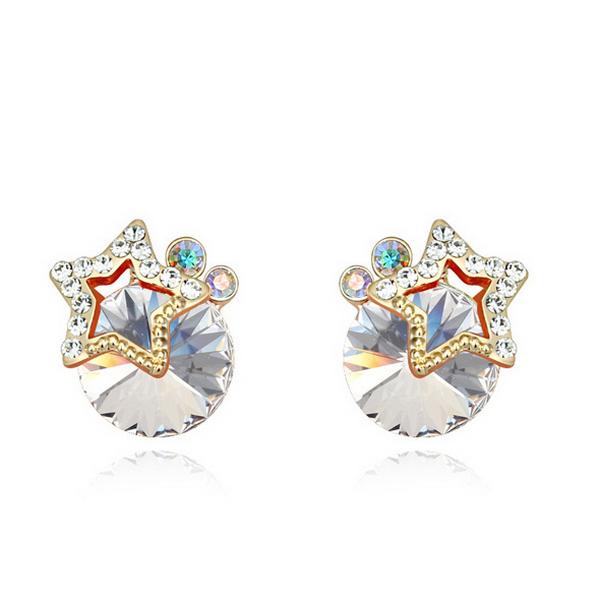 Серьги с кристаллами Сваровски 12937 Italina Белый