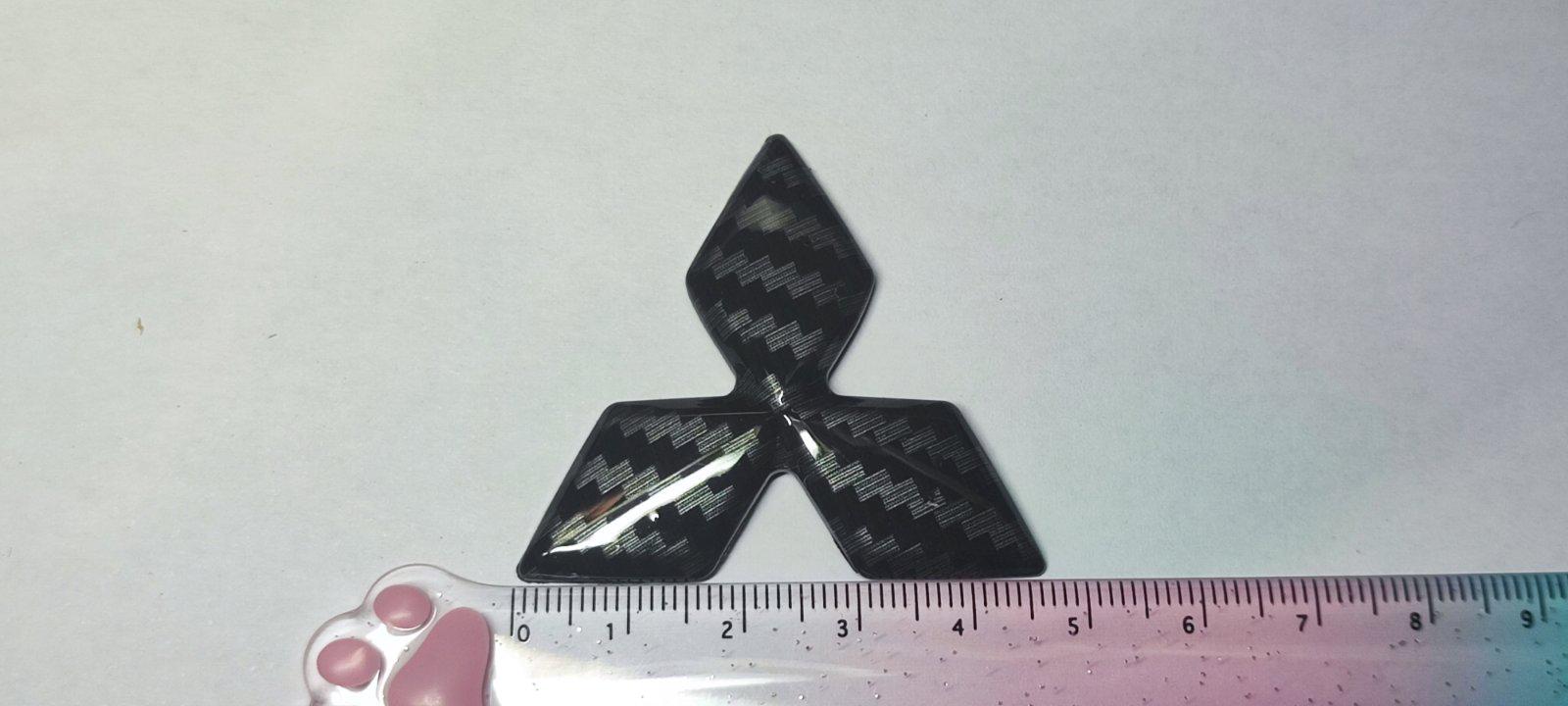 Логотип на кермо Mitsubishi Outlander 3/ASX/Eclipse Cross Карбон (27503963) - фото 6