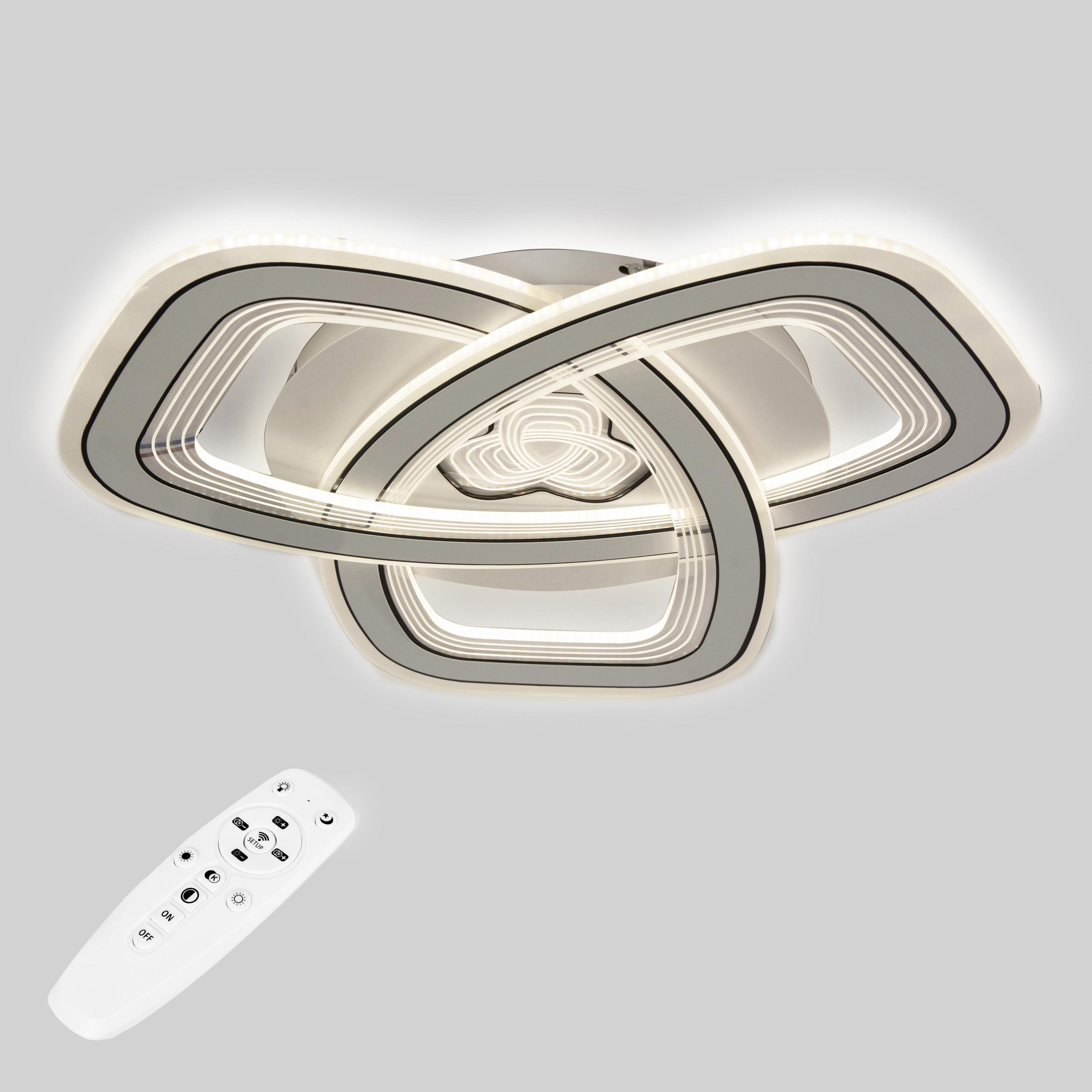 Люстра потолочная светодиодная Sunlight 6078/500 166 Вт 50 см Белый (21879339)