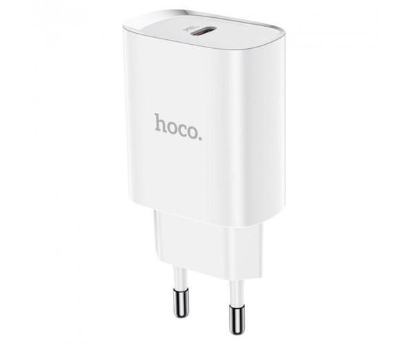 Устройство зарядное сетевое Hoco N14 Type-C PD20W без кабеля White