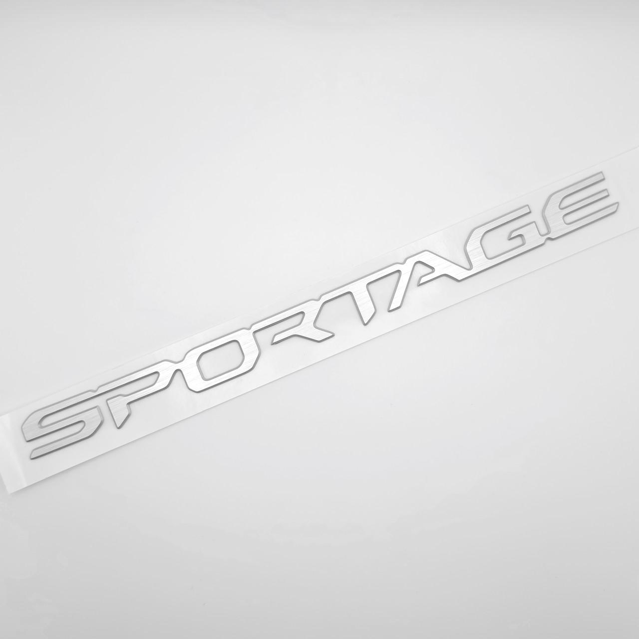 Эмблема надпись Sportage KIA 23,7х1,7 см алюминий Хром матовый (3036009130)