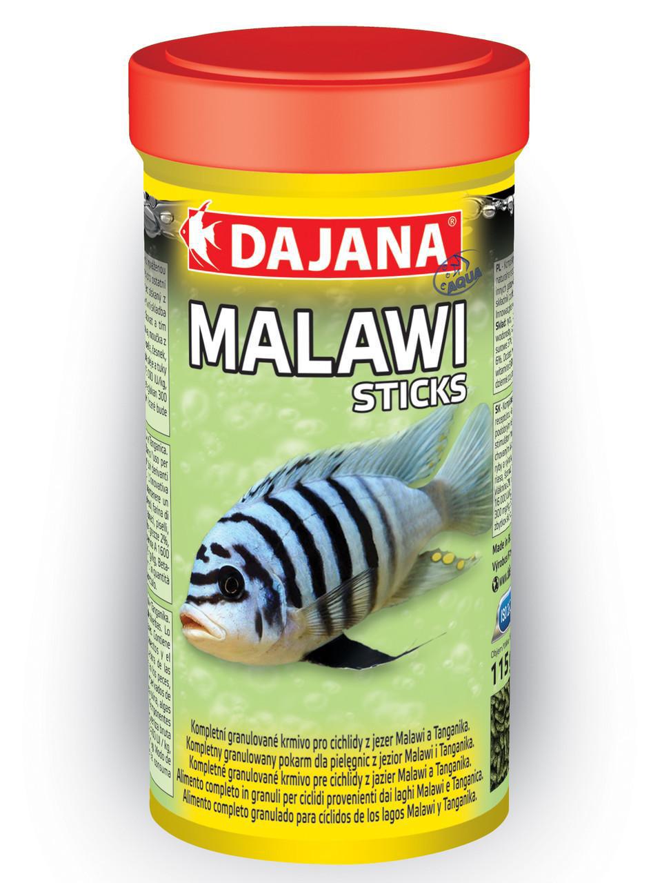 Корм для цихлид Dajana MALAWI STICKS 250 мл/75 г