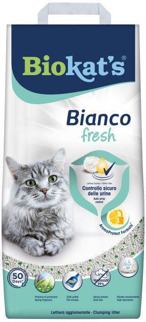 Наполнитель туалета для кошек Biokats Bianco Fresh 5 кг