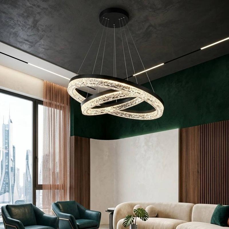 Люстра светодиодная Zilini P8896/60+40 150W Черный (33285020)