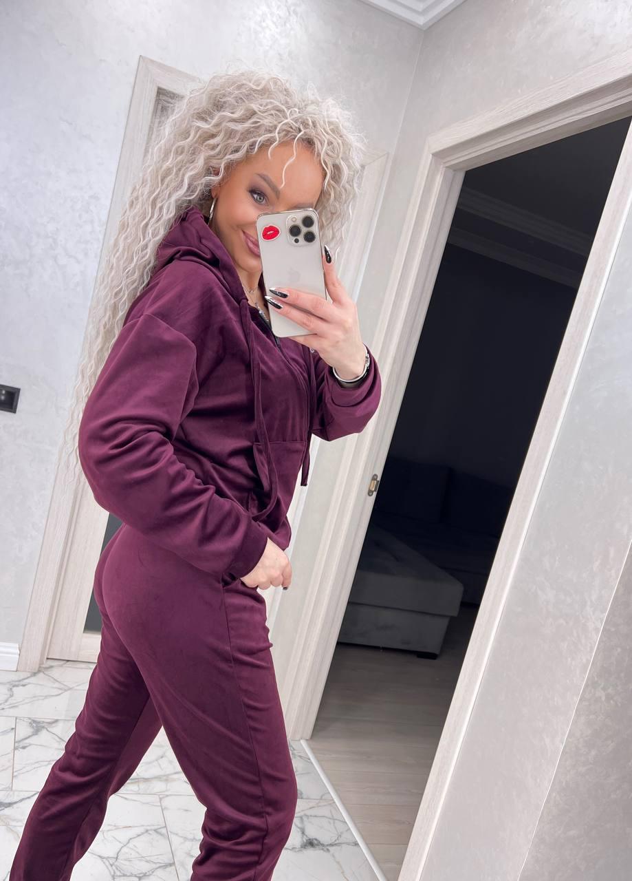 Костюм женский Delux L Бордовый (2818) - фото 2