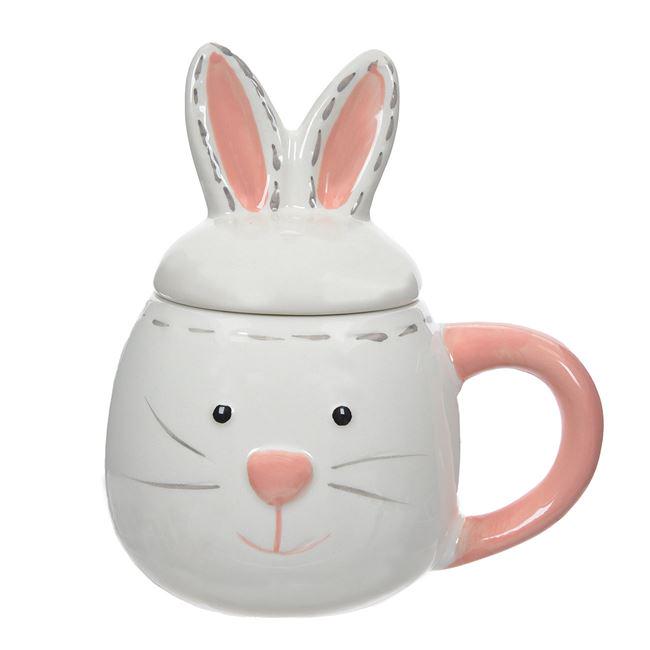 Чашка керамічна дитяча 3D Кролик з кришкою 470 мл (14251034) Чашка керамічна дитяча 3D Кролик з кришкою 470 мл (14251034)