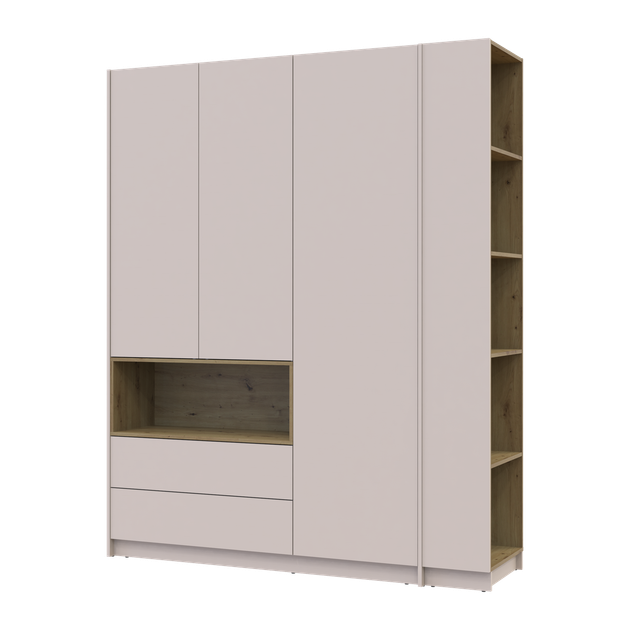 Шкаф для одежды Doros Дейл с нишей 178х52х220 см Кашемир/Дуб артизан (26501447)