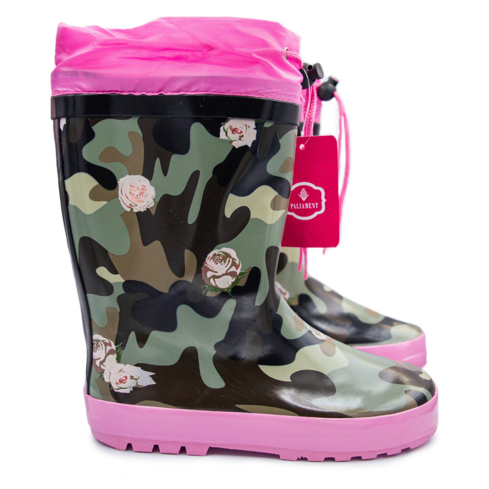 Резиновые сапоги для девочки Paliament MV-1329 р. 32 Зеленый